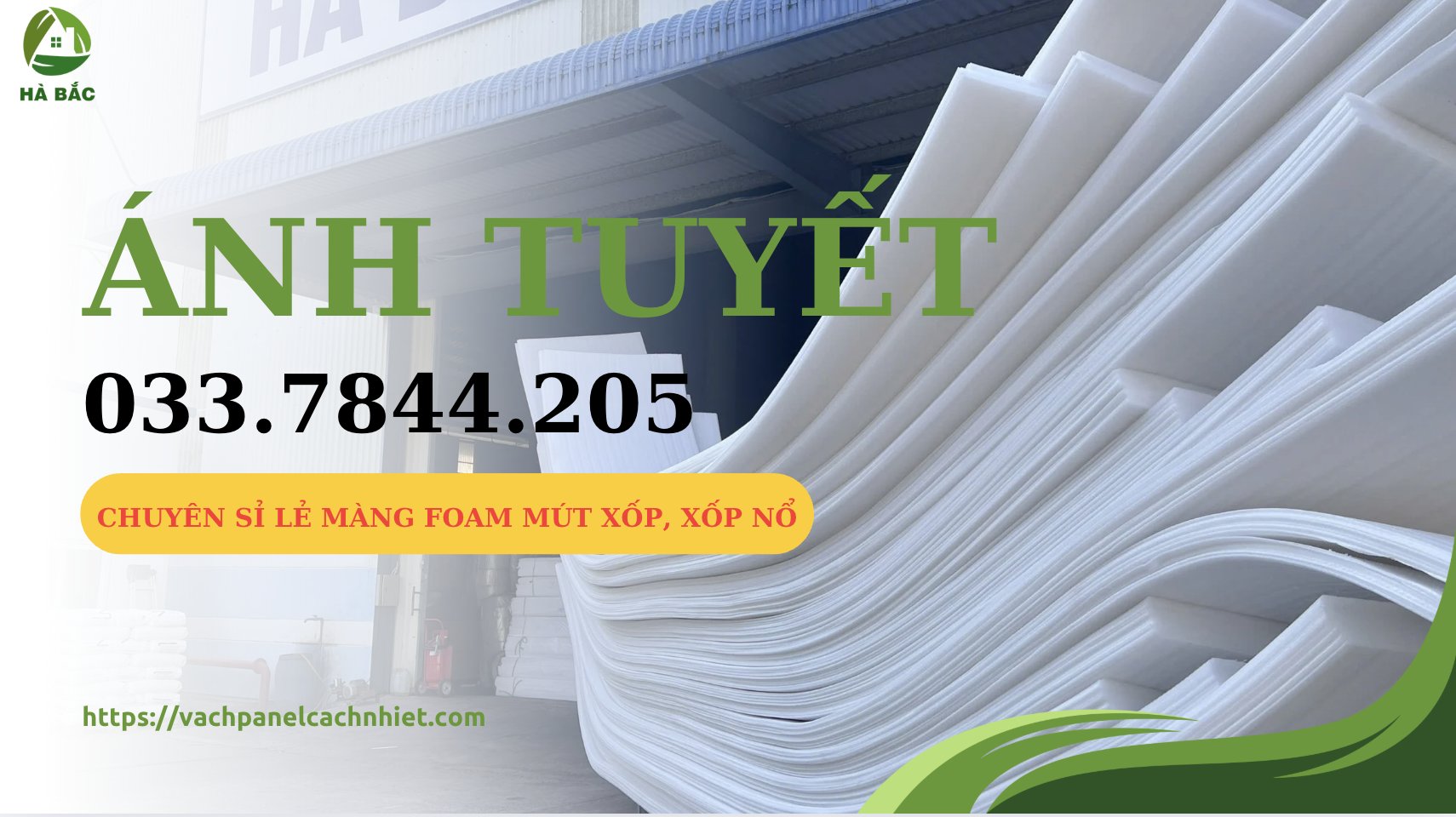 Xốp dẻo cắm hoa tại Ánh Tuyết Hà Bắc